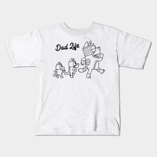 Bluey Dad Life Kids T-Shirt